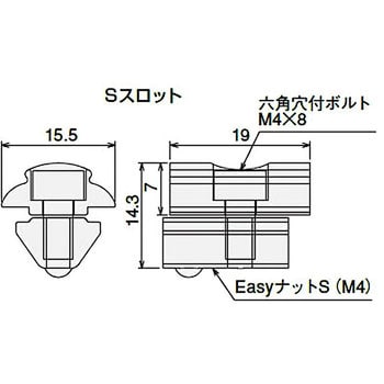 GFA-623 GF-SF コネクタ S スロット S 1個 SUS(エスユウエス) 【通販