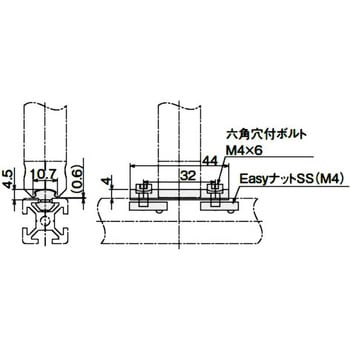 Gf Sf コネクタ Ss スロット S ロング Sus エスユウエス アルミフレーム用その他部品 通販モノタロウ Gfa 627