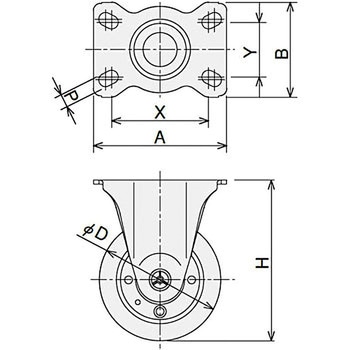 Φ150固定キャスター SUS(エスユーエス)