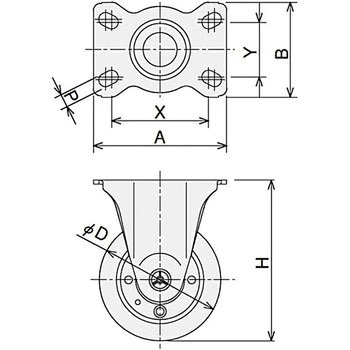 Φ150固定キャスター SUS(エスユーエス)