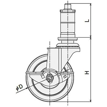 Φ200 L フレームキャスター SUS(エスユーエス)