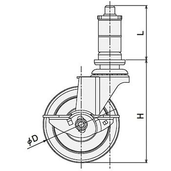 Φ200 L フレームキャスター SUS(エスユーエス)