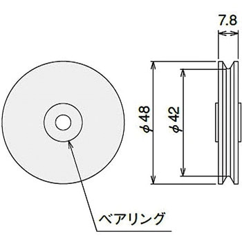 Φ48鉄製アイドラー取付キット SUS(エスユーエス)
