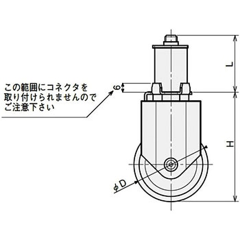 Φ50Nフレームキャスター固定 SUS(エスユーエス)