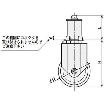 Φ50Nフレームキャスター固定 SUS(エスユーエス)