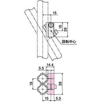 クロスコネクタ回転S - SUS(エスユーエス)