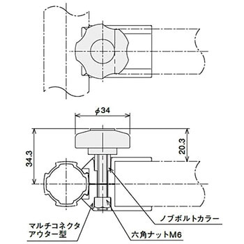 コネクタノブボルト SUS(エスユーエス)