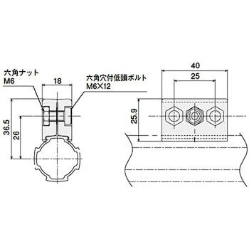 コネクタピース グレー塗装 SUS(エスユーエス)