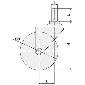 ネジ軸Φ75キャスターM12 SUS(エスユーエス)