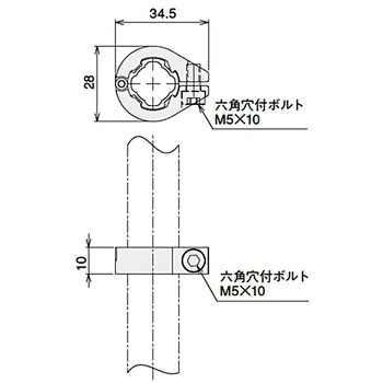 ヒンジコネクタストッパーハードS SUS(エスユーエス)