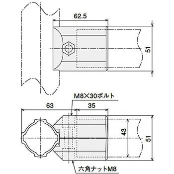 マルチコネクタアウター型G SUS(エスユウエス) アルミフレーム用その他