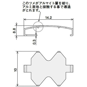 リークプレート(50コ/パック) SUS(エスユーエス)