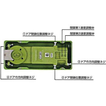 フロアヒンジ 中心吊一方開き DIA