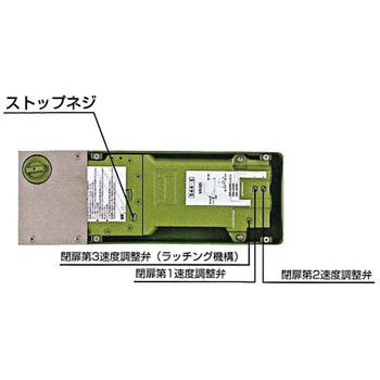 フロアヒンジ 持出吊一方開き DIA