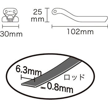 CBL-075 コブラヘッドスチール(床下用) 1個 ジェフコム(DENSAN) 【通販