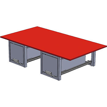 SCT-DSET-B バンキャビネット(連結引き出し) DENSAN(デンサン/ジェフコム) 21765485
