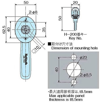 L型防水ハンドル ホシモト