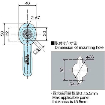 L型防水ハンドル ホシモト