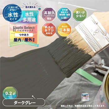 ハピオセレクト 水性シリコン多用途(つやあり) カンペハピオ