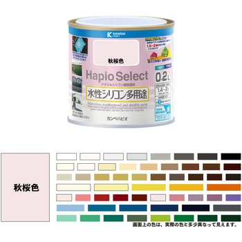 ハピオセレクト 水性シリコン多用途(つやあり) カンペハピオ