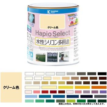 ハピオセレクト 水性シリコン多用途(つやあり) カンペハピオ