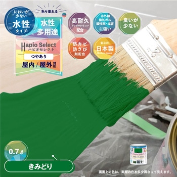ハピオセレクト 水性シリコン多用途(つやあり) カンペハピオ