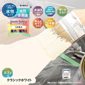 ハピオセレクト 水性シリコン多用途(つやあり) カンペハピオ
