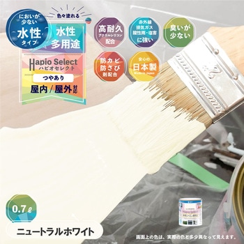 ハピオセレクト 水性シリコン多用途(つやあり) カンペハピオ