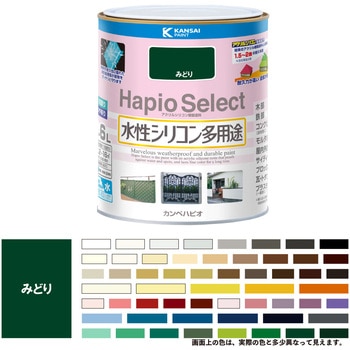 ハピオセレクト 水性シリコン多用途(つやあり) カンペハピオ