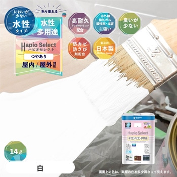 ハピオセレクト 水性シリコン多用途(つやあり) カンペハピオ