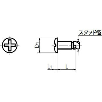 D8スタッドープラス溝 NBK(鍋屋バイテック会社)