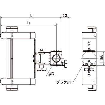 DKBR-AA  キーボード固定部品- 1軸タイプ NBK(鍋屋バイテック会社)