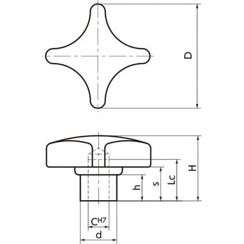 KJW・KJR 十字ノブ NBK(鍋屋バイテック会社)