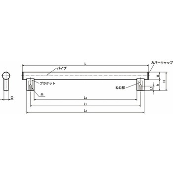 UEFS チューブラ取っ手 - NBK(鍋屋バイテック会社)