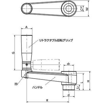 プラスティッククランクハンドル NBK(鍋屋バイテック会社)