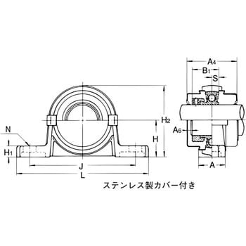 豪華 【即納】 シルバーシリーズ ステンレス鋼鈑製カバー付きユニット 片側軸端カバー