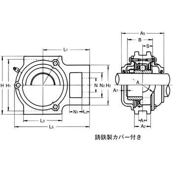 耐熱用テークアップ形ユニット 鋳鉄製カバー付き 両側共ゴムシール付き 旭精工