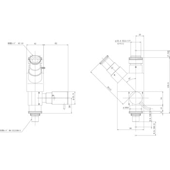 中央精機 WL型鏡筒 対物5接眼20クロスミクロ TS-WLC-5-20-4：セミプロ