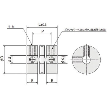 プラスチックモールドカップリング UJタイプ アサ電子工業