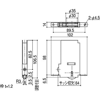 シブタニ 重量用戸車（F型）ST-164-6【メーカー取り寄せ品