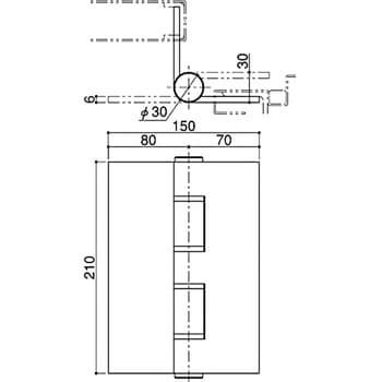 DH-340S-3 重量用丁番 1個 SYS(シブタニ) 【通販サイトMonotaRO】