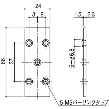 丁番裏板 SYS(シブタニ)