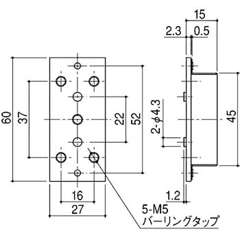トロカバー付丁番裏板 SYS(シブタニ)