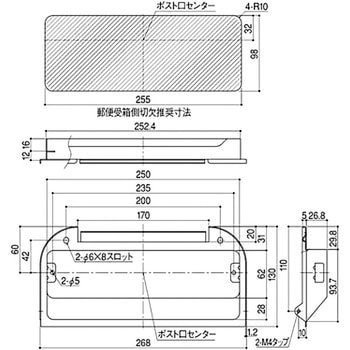DP-78 ポストガイド(傾斜付) 1個 SYS(シブタニ) 【通販モノタロウ】