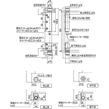 重量用軸吊ヒンジ SYS(シブタニ)