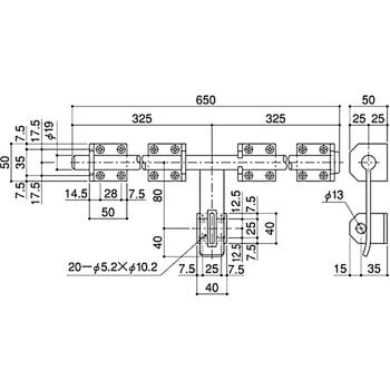 DL-137S 丸棒貫抜 1個 SYS(シブタニ) 【通販サイトMonotaRO】