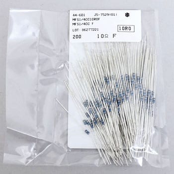 1/4W金属皮膜抵抗 スモールサイズ 1.5kΩ 茶緑黒茶茶 MFS1