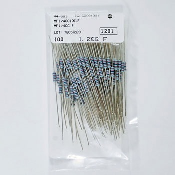 塗装絶縁形金属皮膜固定抵抗器 MF KOA