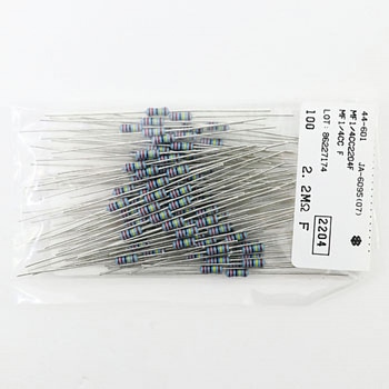 塗装絶縁形金属皮膜固定抵抗器 MF KOA