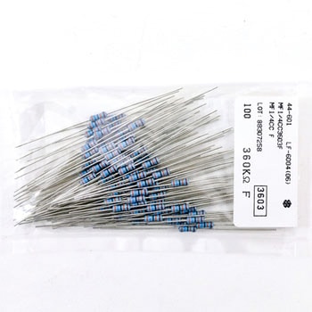 塗装絶縁形金属皮膜固定抵抗器 MF KOA